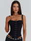 CHARLI CORSET TOP BLACK Playsuit 