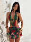 CHAVI MINI DRESS RUBY HIBISCUS Mini Dress 