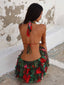 CHAVI MINI DRESS RUBY HIBISCUS Mini Dress 