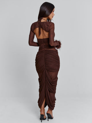 CHERREY MAXI DRESS CHOCOLATE Maxi Dress 