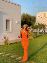 CIARAN MAXI DRESS ORANGE Maxi Dress Dali Factory 