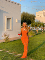 CIARAN MAXI DRESS ORANGE Maxi Dress Dali Factory 