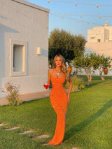 CIARAN MAXI DRESS ORANGE Maxi Dress Dali Factory 