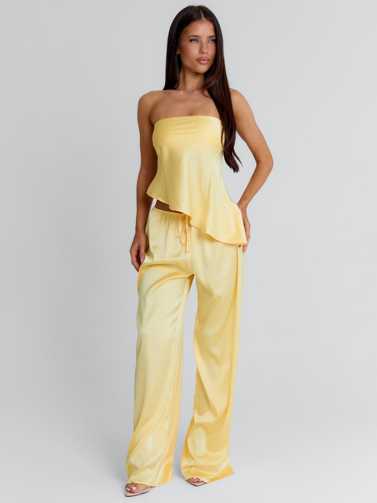 yellow dress pants womens Victoria High Waisted - these pants do it all RYRJJ Wide Leg Dress Pants