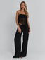 CLOVELLY TOP BLACK Crop Top 
