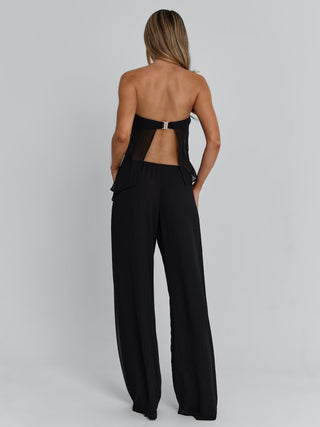 CLOVELLY TOP BLACK Crop Top 