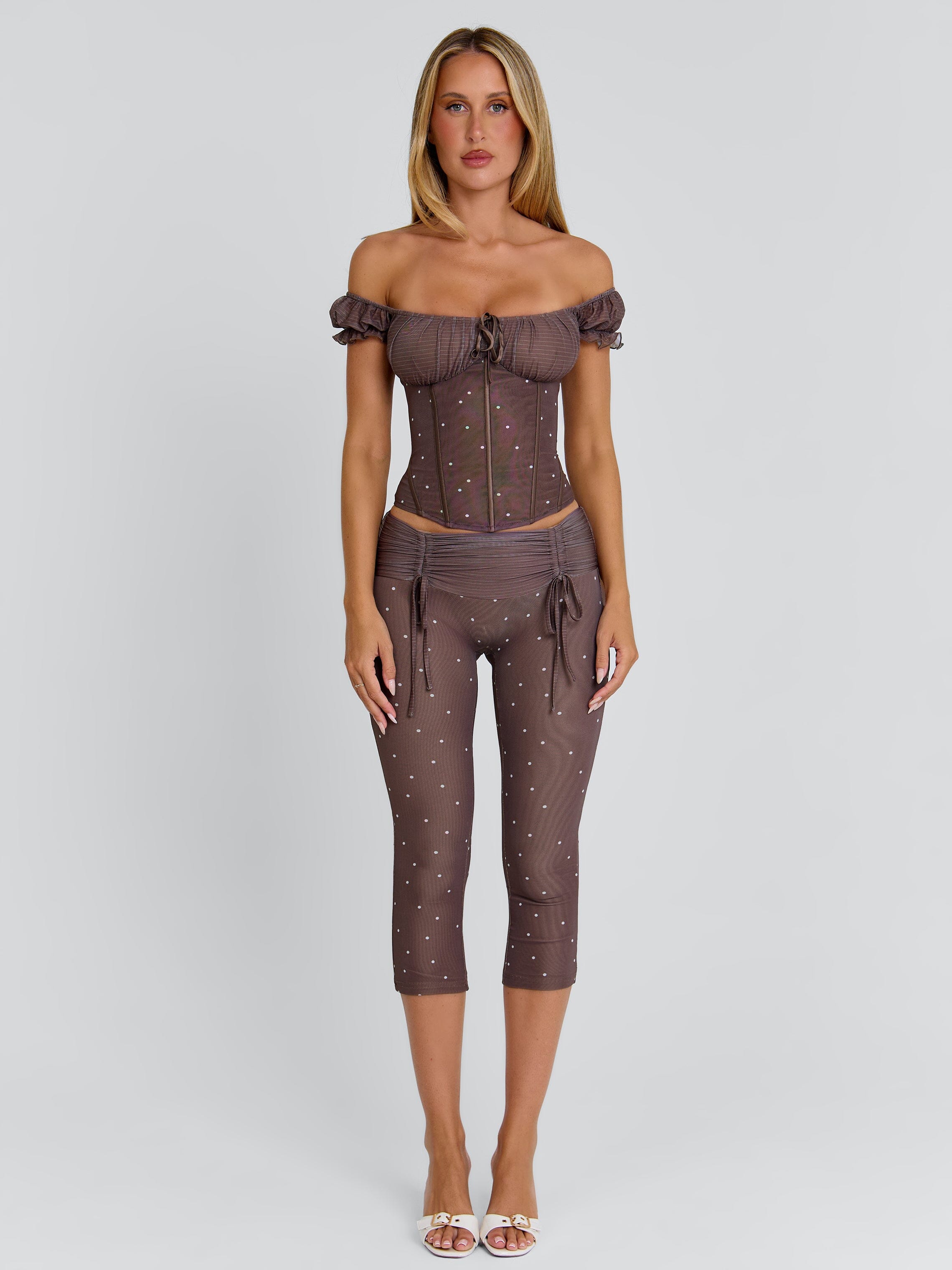 Corala Capri Pants Chocolate Polka Dot | Outcast US – Outcast USA