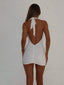 CRIMSON MINI DRESS WHITE Mini Dress 