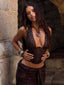 DEBBIE TOP CHOCOLATE Crop Top 