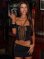 DELICE LONGLINE TOP BLACK Top 
