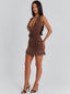 DELLY MINI DRESS BROWN Mini Dress 
