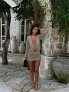 DEMMI MINI DRESS GOLD Mini Dress 