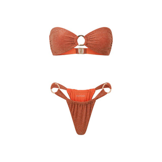 DENVER BIKINI BOTTOM ORANGE SHIMMER Bikini Bottoms 