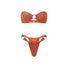 DENVER BIKINI BOTTOM ORANGE SHIMMER Bikini Bottoms 