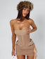 DESIREE MINI DRESS TAN Mini Dress 