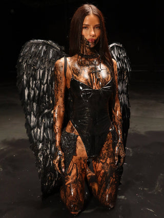 DEVIL BODYSUIT & SKIRT SET BLACK Bodysuit 