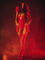 DEVIL BODYSUIT & SKIRT SET RED Mini Skirt 