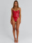 DEVIL BODYSUIT & SKIRT SET RED Mini Skirt 