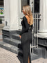 DIONNE LONG SLEEVE MAXI DRESS BLACK Maxi Dress 