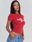 DJ BABY TEE RED Crop Top 