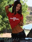 DJ BABY TEE RED Crop Top 