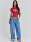 DJ BABY TEE RED Crop Top 