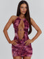 DOCIA MINI DRESS PURPLE/PINK Mini Dress 