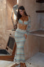 DUNE MAXI SKIRT GREEN STRIPE Maxi Skirt 
