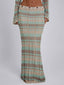 DUNE MAXI SKIRT GREEN STRIPE Maxi Skirt 