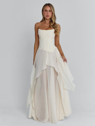 orseund iris night out maxi dress ivory orseund iris night out maxi dress ivory Iris Long Sleeve Satin Maxi Dress / Blush Gold |