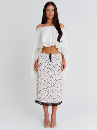 MIRIAMA TOP CREAM Crop Top 
