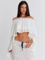 MIRIAMA TOP CREAM Crop Top 