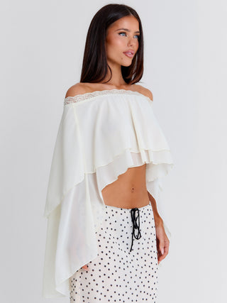 MIRIAMA TOP CREAM Crop Top 