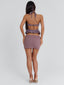 ELEANNOR MINI SKIRT TAUPE Mini Skirt 