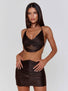 ELIANA MINI SKIRT BROWN Mini Skirt 