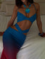 ELLEE MAXI DRESS BLUE OMBRE Maxi Dress 