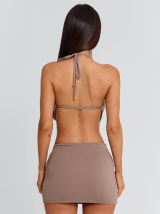 ELLY MINI DRESS BROWN Mini Dress 