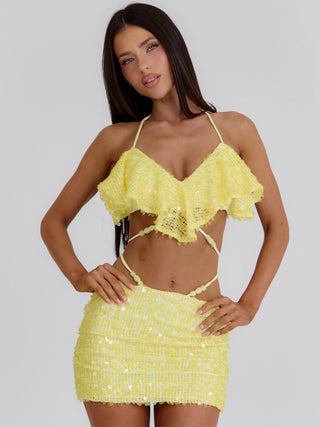 EMARI CROP TOP YELLOW Crop Top 