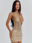 EMELIA MINI DRESS GOLD Mini Dress 