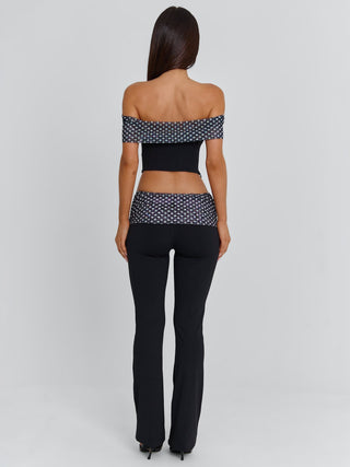 EMIL TOP BLACK POLKA DOT Corset 