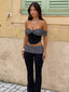 EMIL TOP BLACK POLKA DOT Corset 