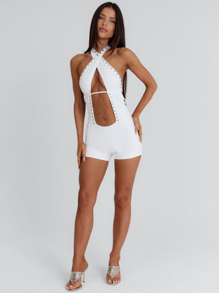 EMILIEE PLAYSUIT WHITE Playsuit 