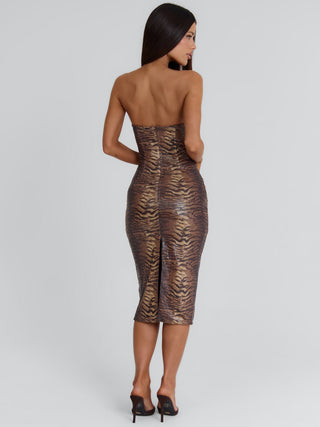 EMMELY MIDI DRESS TIGER Midi Dress 