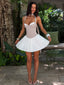 EMORY MINI DRESS TAUPE WHITE Mini Dress 
