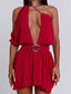 ERICE MINI DRESS DEEP RED Mini Dress 