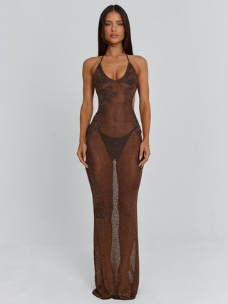 ESMERALDA MAXI DRESS CHOCOLATE Maxi Dress 