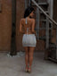 ESMERALDA MINI DRESS SILVER Mini Dress 