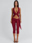 EUGENIA CAPRI JUMPSUIT BURGUNDY Jumpsuit 