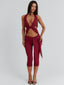 EUGENIA CAPRI JUMPSUIT BURGUNDY Jumpsuit 
