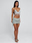EVANE MINI SKIRT SILVER Mini Skirt 